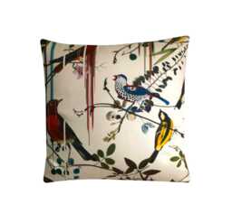 Christian Lacroix Birds Sinfonia Cushion Botanical Pillow Cover - thumbnail 1