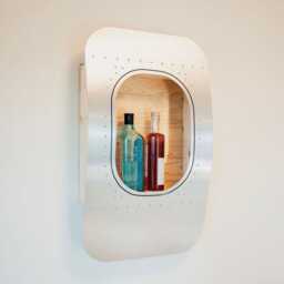 Airplane Window Shelf - Aviation Wall Bar Aircraft Furniture Handmade Pilot Gift Decor Aluminum - thumbnail 2