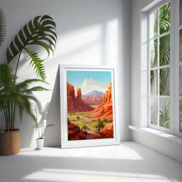 Red Rock State Park Travel Print - United States, Arizona Poster, Home Decor, Gift Or Canvas - thumbnail 2
