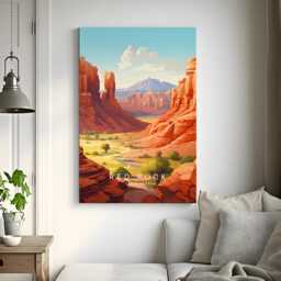 Red Rock State Park Travel Print - United States, Arizona Poster, Home Decor, Gift Or Canvas - thumbnail 3