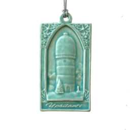 Ypsilanti Porcelain Ornament Hand Carved Tile Inspired Art - thumbnail 1