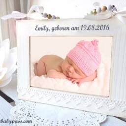 Photo Frame Personalized With Name & Date Of Birth/Photo Text Your Choice - thumbnail 2