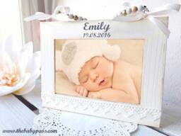 Photo Frame Personalized With Name & Date Of Birth/Photo Text Your Choice - thumbnail 1