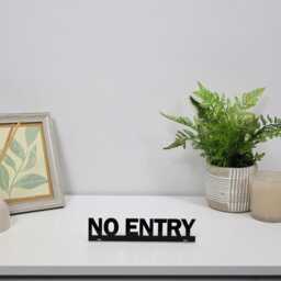 No Entry Door Topper - Staff Only Over Sign Private Bathroom Or Office Modern Workplace Studio Restricted Area - thumbnail 3