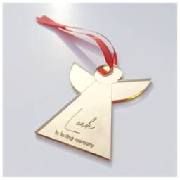 In Loving Memory Bauble/ in Gift /Silver Bauble/Rose Gold Bauble/Christmas Decoration/ Angel Christmas /Gold - thumbnail 3