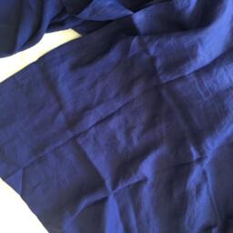 Set Of 3 Pure Hemp Sheet Set Royal Blue Klein in Queen King Or Custom Size With Pillowcases - thumbnail 4