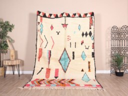 Vintage Boujaad Rug, Authentic Moroccan Rug 5x8 Ft - thumbnail 1