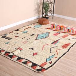 Vintage Boujaad Rug, Authentic Moroccan Rug 5x8 Ft - thumbnail 3