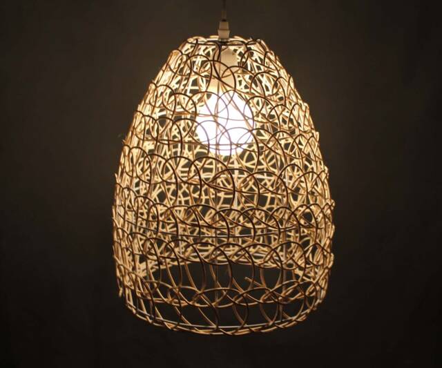 Handmade Rattan Pendant Light Natural Woven Lampshade - image 1