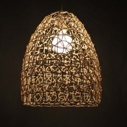 Handmade Rattan Pendant Light Natural Woven Lampshade - thumbnail 3