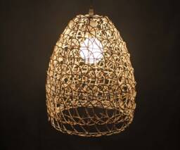 Handmade Rattan Pendant Light Natural Woven Lampshade