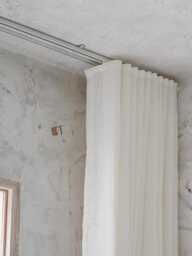 Ripple Folds Linen Curtains, Track Included, 37 Colors A Pair Of 100% Curtains , Living Room Bedroom Custom Made - thumbnail 1