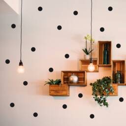 Polka Dot Wall Decal, Dot Wall Stickers, Decor, Nursery Kids Room Decor Circle Art Stickers - thumbnail 1
