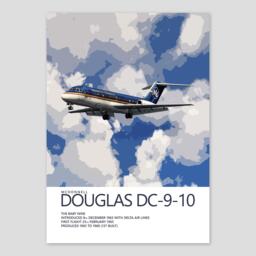 Midwest Express Mcdonnell Douglas Dc-9 Poster - Detailed Aviation Art Print Civil Airliner Wall Gift For Pilot - thumbnail 1