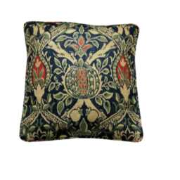 William Morris Granada Cushion Cover Arts & Crafts Linen Throw Pillow - thumbnail 1