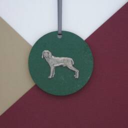 Weimaraner Wooden Disk - Christmas Ornament Tree Decoration Dog Hanging Mum Gift - thumbnail 2