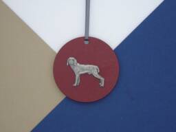 Weimaraner Wooden Disk - Christmas Ornament Tree Decoration Dog Hanging Mum Gift