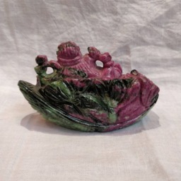 Ruby Ganesh, 1140 Caret Zoisite Ganesha, Hindu God Lord Figurine, Ganesh Idol, Religious Spiritual Gift - thumbnail 2
