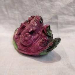 Ruby Ganesh, 1140 Caret Zoisite Ganesha, Hindu God Lord Figurine, Ganesh Idol, Religious Spiritual Gift - thumbnail 3