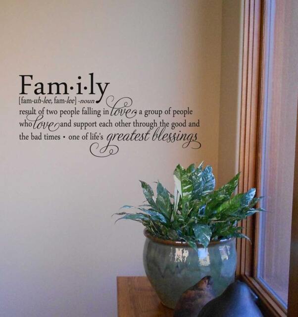 Family Definition Wall Decal Greatest Blessings Vinyl Sticker - image 1