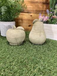 Stone Garden Apple & Pear Statue Gift Ornament