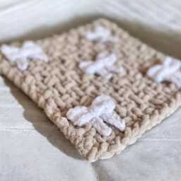 Dummy Blanket - Baby Comforter Soft Chenille Lovey Pacifier Holder Security Handmade Gift UK - thumbnail 4