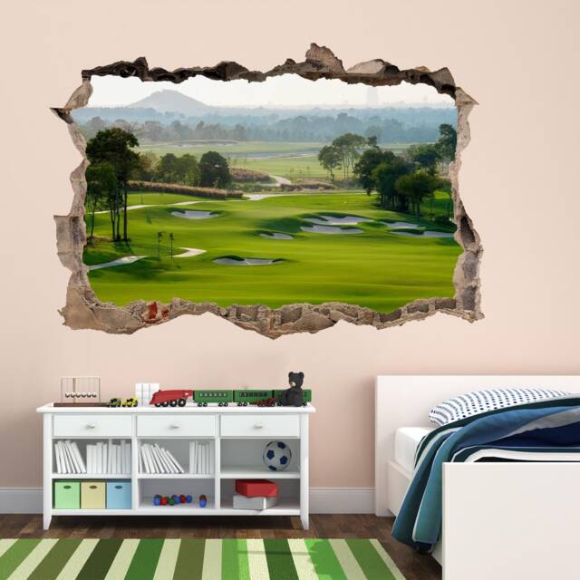 Golf Course Wall Decal Sticker Mural Print Art Home Office Bedroom Decor Sports Bf19 - image 1