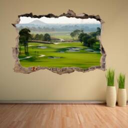 Golf Course Wall Decal Sticker Mural Print Art Home Office Bedroom Decor Sports Bf19 - thumbnail 2