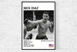 Nick Diaz Mma Poster Fight Art Print - thumbnail 1