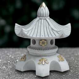 Large Pagoda Statue Concrete Lantern Sculpture Stone Asian Decoration Handmade Japanese Ornament Zen Garden Decor Yard Art
