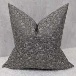 John Lewis Textured Satin Cushion Cover Smoke/Charcoal Colourway Double Sided Glamorous Boutique Style Modern Sofa Bed Pillow Cover - thumbnail 4