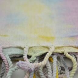 Tea Dye Beach Towel, Batik Towel, Turkish Towel, Bath Peshtemal, 38''x65 - thumbnail 3