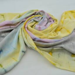 Tea Dye Beach Towel, Batik Towel, Turkish Towel, Bath Peshtemal, 38''x65 - thumbnail 4