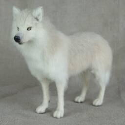 Made To Order Needle Felted Wolf Custom Needle Felted Animal Sculpture - thumbnail 3