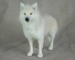 Made To Order Needle Felted Wolf Custom Needle Felted Animal Sculpture