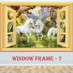 Fantasy Horse Unicorn 3D Window Wall Sticker Girl Room Decor Large Nursery Kids Art Decal - thumbnail 4