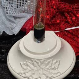 Handmade Ceramic Christmas Tree Glazed Holiday Decor With Multicolor Bulbs - thumbnail 4