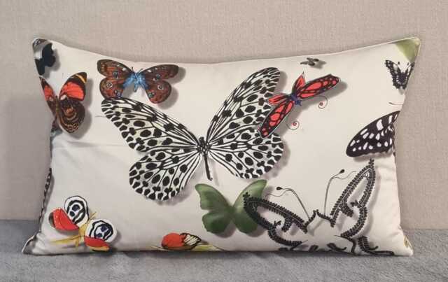 Designers Guild & Christian Lacroix Butterfly Parade Daim Fabric Cushion Cover 30x50 cm - image 1