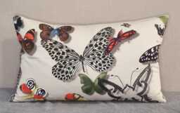 Designers Guild & Christian Lacroix Butterfly Parade Daim Fabric Cushion Cover 30x50 cm - thumbnail 1