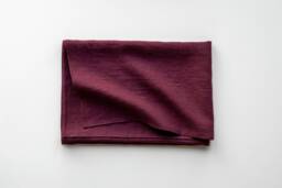 Merlot Linen Beach Towel, Large Absorbent Bath Sheet - thumbnail 1