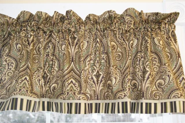 Sage Toile Valance 17x55 - Leesburg Mill Creek Curtain Drapery Window Topper Treatment Dressing Drapes Home Decor - image 1