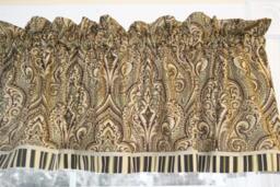 Sage Toile Valance 17x55 - Leesburg Mill Creek Curtain Drapery Window Topper Treatment Dressing Drapes Home Decor - thumbnail 1