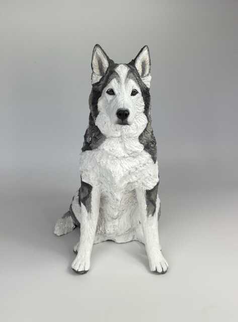 Custom Dog Urn Clay Pet Memorial Sculpture - image 1