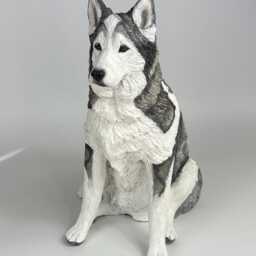 Custom Dog Urn Clay Pet Memorial Sculpture - thumbnail 2