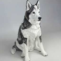 Custom Dog Urn Clay Pet Memorial Sculpture - thumbnail 3