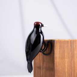 Woodpecker Wall Hanging Bird - Decorative Ceramic Figurine Lover Gift - thumbnail 3