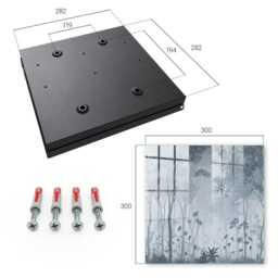 Misty Forest Wall Mounted Key Cabinet, Gray Box For Home, Painterly Nature, Lovers Of Nature & Peace - thumbnail 4