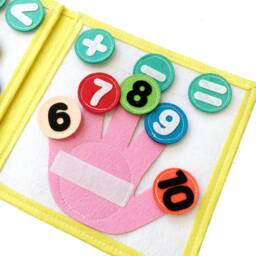 Handmade Quiet Book - Quietbook - Numbers & Time - thumbnail 4