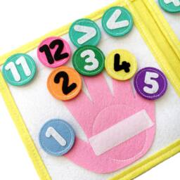 Handmade Quiet Book - Quietbook - Numbers & Time - thumbnail 3