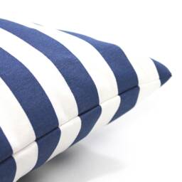 Navy Blue & White Stripe Pillow Cover, Home Gifts For You - thumbnail 2